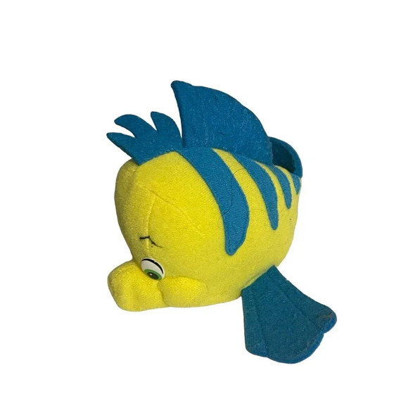 Vintage Applause Disney The Little Mermaid: Flounder Plush 6” Stuffed Animal - Picture 5 of 13
